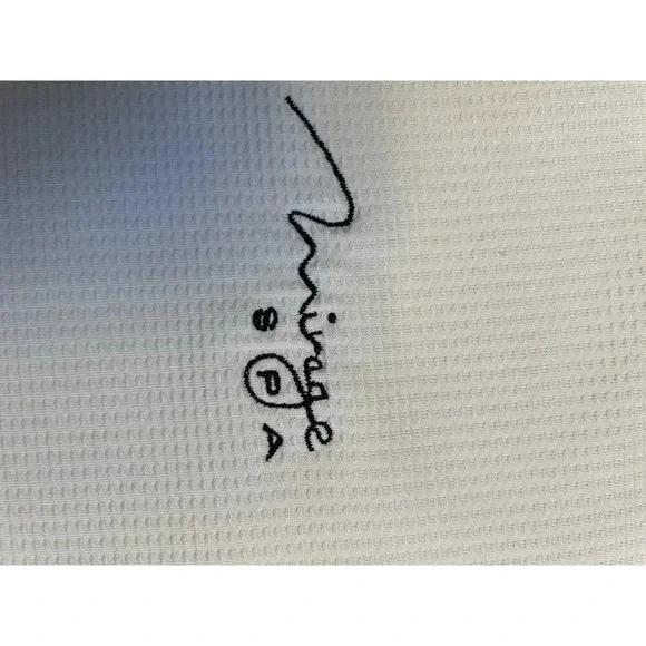 Nike Sphere Dry Polo White with Mirage Spa Emblem Size Large Mens - Picture 4 of 7